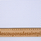 Mini camisa geométrica de algodón claro azul fondo blanco
