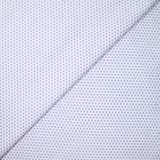 Mini camisa geométrica de algodón claro azul fondo blanco