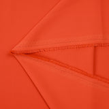 Orange plain polyester twill
