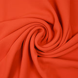 Orange plain polyester twill