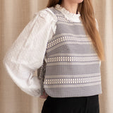 Patron de Couture plastron et pull sans manches femme BRISBANE