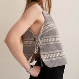 Patron de Couture plastron et pull sans manches femme BRISBANE