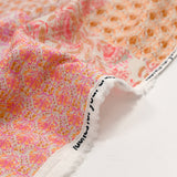 Simple gaze imprimée patchwork cachemire rose