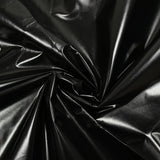 Twill de viscose imperméable enduit noir