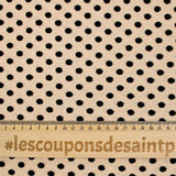 Flocked polyviscose mesh black pea flesh background