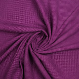 Viscose printed polka dots purple background