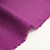 Viscose printed polka dots purple background