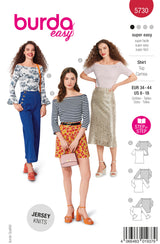 Patron Burda n°5730 : Top