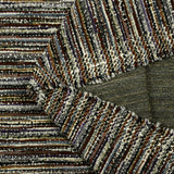 Maille aspect tweed lurex bouclette bleu ciel, violet et marron