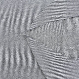 Jersey de lin rayure blanc et bleu marine