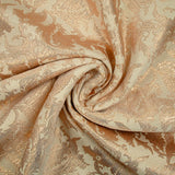 Rococo pink lamé brocade with blush background
