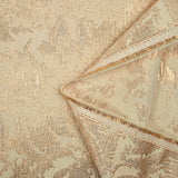 Rococo pink lamé brocade with blush background