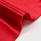 Satin de polyester rouge coquelicot