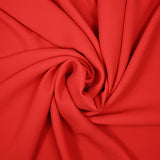 Polyester fluide rouge coquelicot