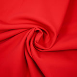 Piqué polyester imperméable rouge envers tout doux écru