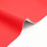 Piqué polyester imperméable rouge envers tout doux écru
