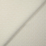 Jacquard polyester fantaisie blanc cassé
