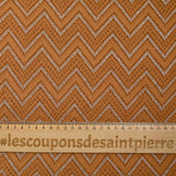 Maille dentelle chevron lurex camel
