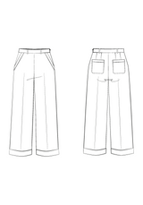 Couture pattern reef pants