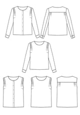Bellini shirt sewing pattern