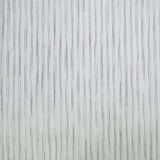 Popeline polycoton jacquard stries gris fond blanc