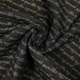 Jean's coton jacquard écriture lurex doré