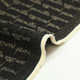 Jean's coton jacquard écriture lurex doré