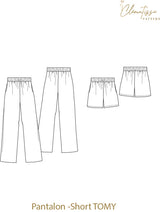 Pantalon/short Tomy pants pattern