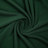 Maille polo coton envers jersey vert forêt