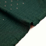 Malla de poliéster Paula calada y texturizada verde bosque