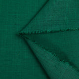 Voile de coton texturé vert émeraude