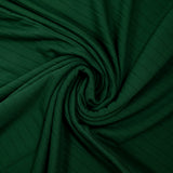 Jersey de coton rayure ton sur ton vert forêt