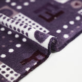 Polaire doudou ABC violet