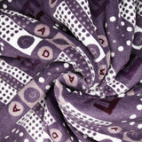 Polaire doudou ABC violet