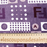 Polaire doudou ABC violet