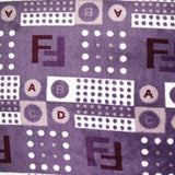 Polaire doudou ABC violet