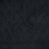 Velours de polyester côtelé matelassé noirVelours de polyester côtelé matelassé noir
