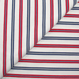 Bengaline polyviscose lurex rayé marine et rouge