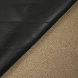Bombardier simili cuir noir envers mouton taupe