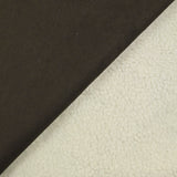 Bombardier suédine envers mouton marron foncé