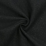 Bord-côte lurex argent tubulaire noir vendu au mètre