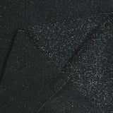 Bord-côte lurex argent tubulaire noir vendu au mètre