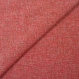Chambray de coton et lin rouge