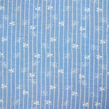 Chambray polyester rayé imprimé butterfly fond ciel