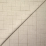 Coton à carreaux fond beige clair