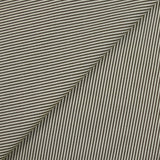 Coton fin tissé-teint Sophie rayé 2mm fond kaki