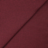 Coton imprimé à carreaux rouge et marine