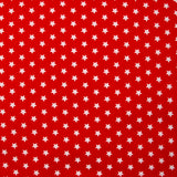 Coton imprimé étoile 1cm rouge