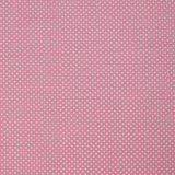 Coton imprimé pois 1mm fond bois de rose
