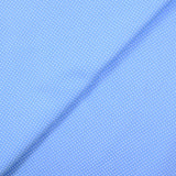 Coton imprimé pois 1mm fond ciel céleste